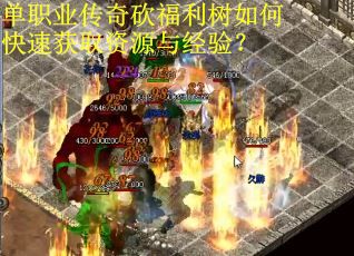 单职业传奇砍福利树如何快速获取资源与经验? 单职业传奇砍福利树如何快速获取资源与经验?