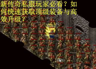 新传奇私服玩家必看？如何快速获取顶级装备与高效升级？