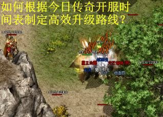 如何根据今日传奇开服时间表制定高效升级路线？