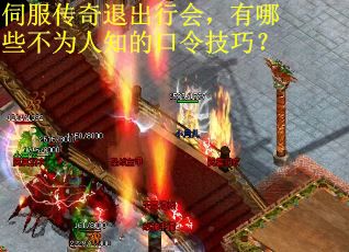 伺服传奇退出行会，有哪些不为人知的口令技巧？