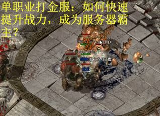 单职业打金服：如何快速提升战力，成为服务器霸主？