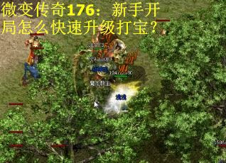 微变传奇176：新手开局怎么快速升级打宝？