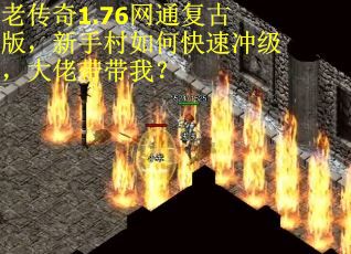 老传奇1.76网通复古版，新手村如何快速冲级，大佬带带我？