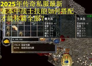 2025年传奇私服最新版本中战士技能如何搭配才能称霸全服？