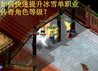 如何快速提升冰雪单职业传奇角色等级？