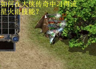 如何在大侠传奇中习得流星火雨技能？