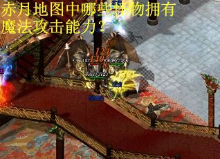 赤月地图中哪些怪物拥有魔法攻击能力？